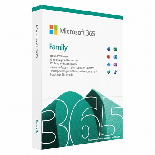 Microsoft 365 Family – Produktabbildung